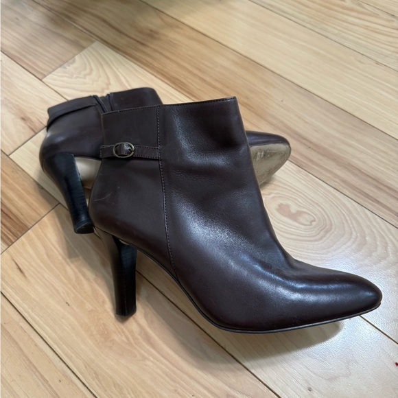 EUC Brown Brooks Brothers leather boots size 8 - Picture 2 of 3